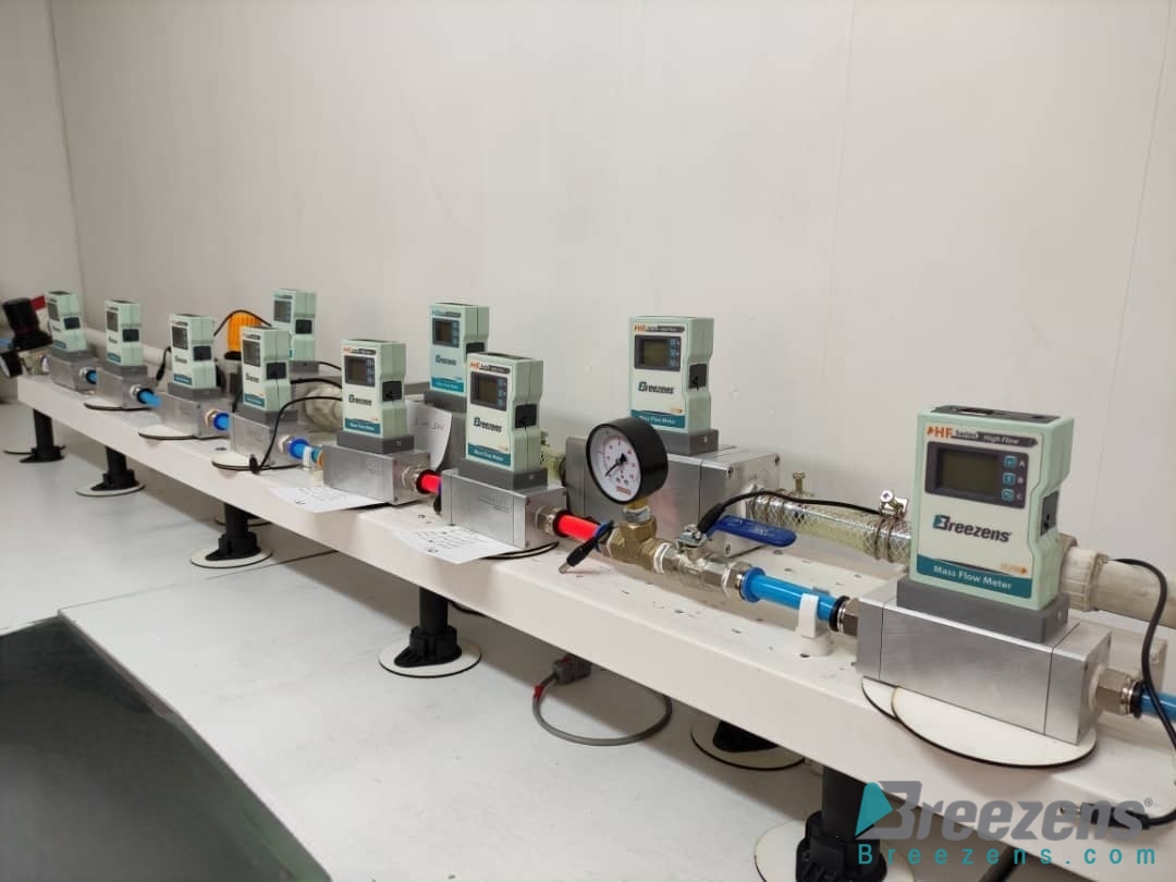 Calibration of HF Series mass flowmeters - Breezens Co.
